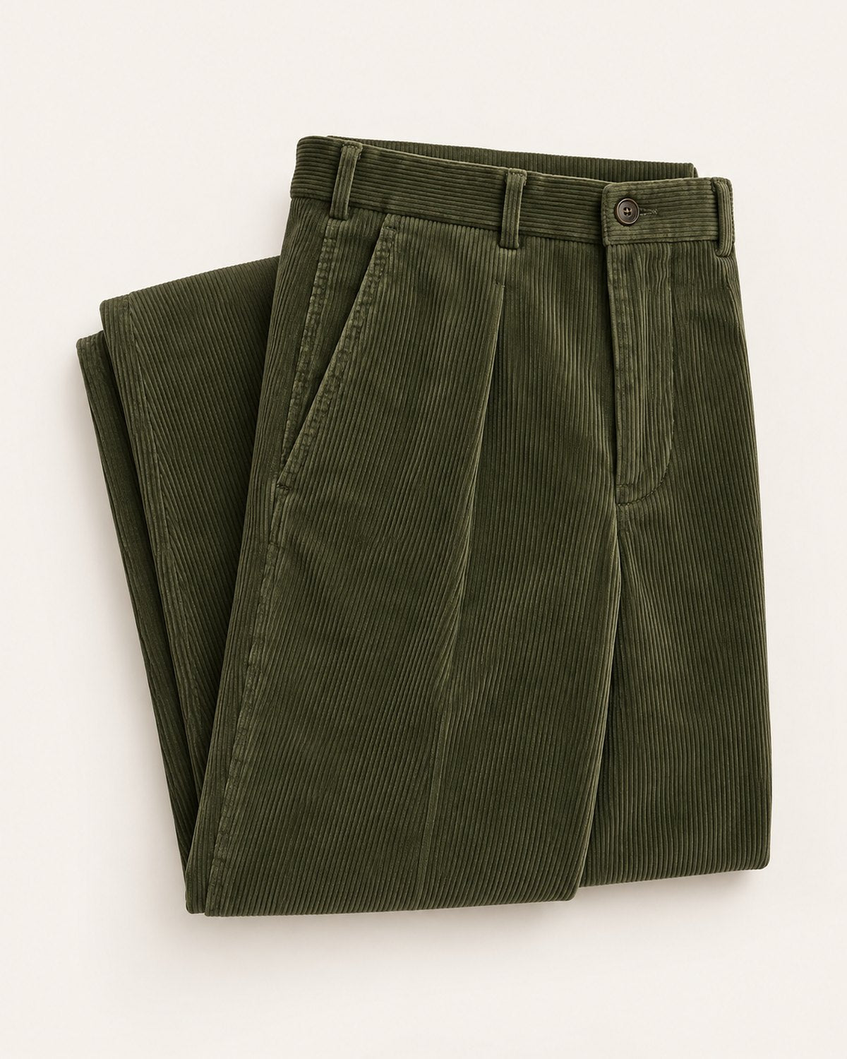 Men's Olive Cirencester Corduroy Trousers
