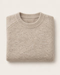 Men's Oatmeal Ludlow Shetland Crewneck