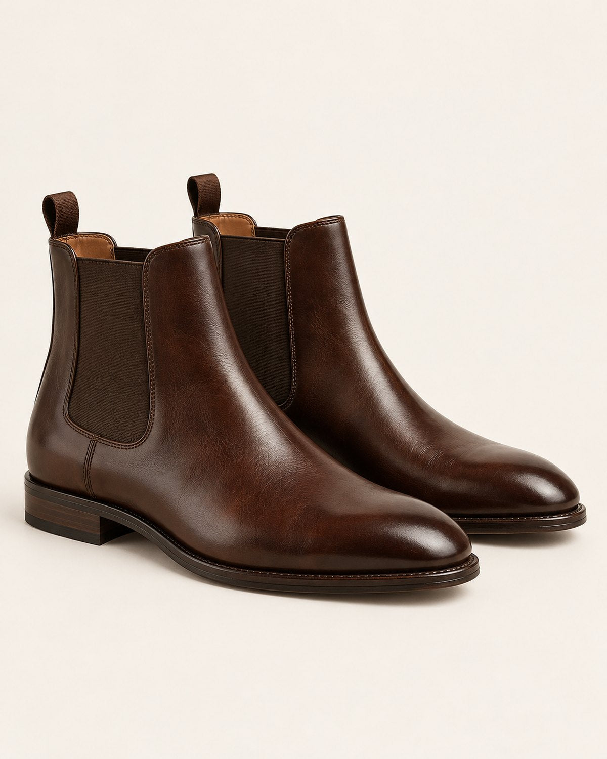 Men's Dark Brown Thirsk Leather Chelsea Boots