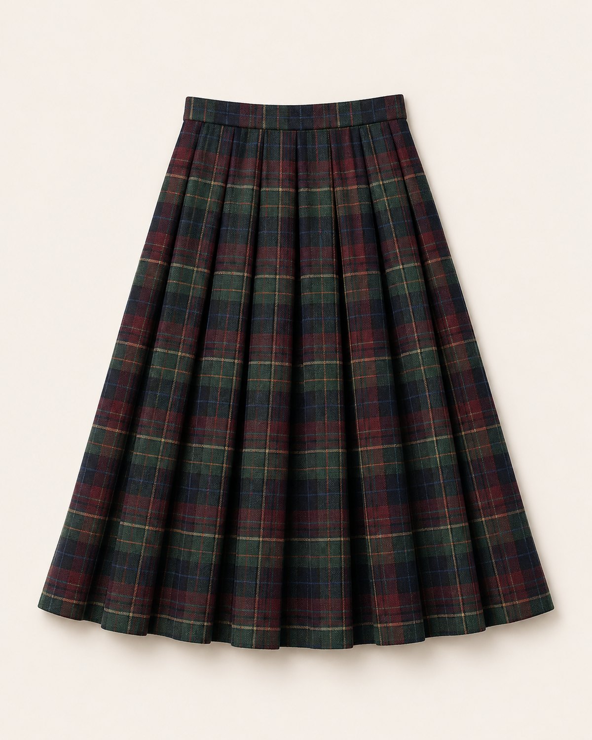 Women's Tartan Helmsley Pleated Midi Skirt