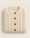 Women's Cream Tetbury Cable-Knit Cardigan